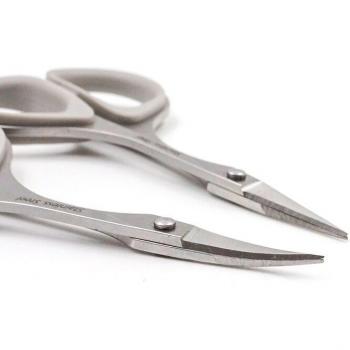 Eyebrow Scissors with Curved and Straight Heads