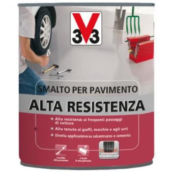 V33 - smalto pavimenti alta resistenza ideale per proteggere e decorare pavimenti interni molto sollecitati mattone 0,5LT