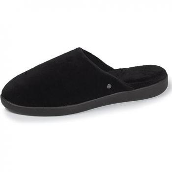 Mules velours ultra doux Isotoner Femme Noires 40