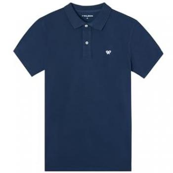 Silbon Polo de Hombre Clásico Raqueta Azul Marino