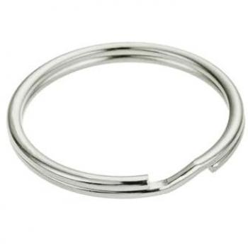 Porta‑chaves de Acero Niquelado 20 mm – 100 Unidades