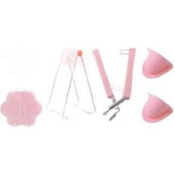 Silicone anti-scalding dish clamp with gloves