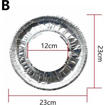 10pcs Aluminum Foil Gas Oven Covers