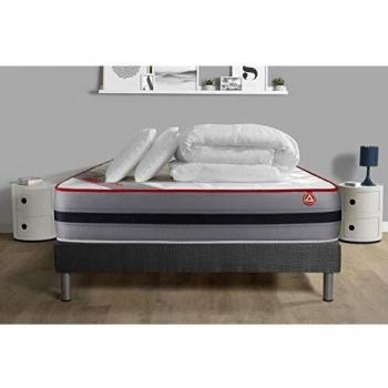 Vitalit Pack Mousse à mémoire de forme 200x200cm kit Gris