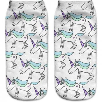 Flamingo Pink Cute Animal Low Cut Socks