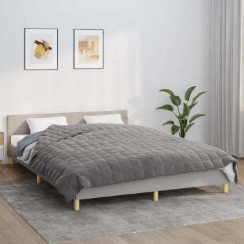 Grey Weighted Blanket, 200x200 cm, 9 kg, Vidaxl