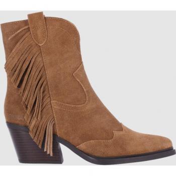 Botines Chika10 para Mujer de Piel con Cierre de Cremallera