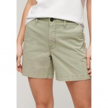 Superdry Damen Classic Chino Shorts Dusty Mint Grün