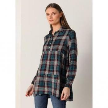 Blusa Lois Jeans Maniche Lunghe Multicolor Taglia M