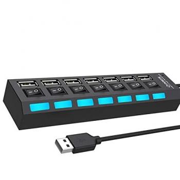 Concentrador Multipuerto USB 7 Puertos KLACK