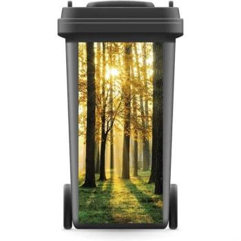 3D Rubbish Bin Wall Decal - Sunshine Forest Design
