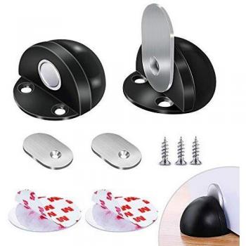 Stainless Steel Magnetic Door Holder – ZUONAI Self‑Adhesive 2‑Pack