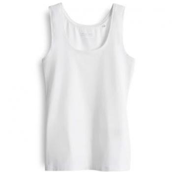 OPUS Baumwoll-Elasthan Tanktop in Weiß, Größe 38