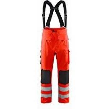 Krähe WORKWEAR Blaklader Regenhose Level 2 High Vis, hi-vis rot, XS