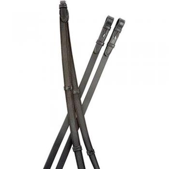 Rênes Collegiate en cuir Suregrip 54in marron