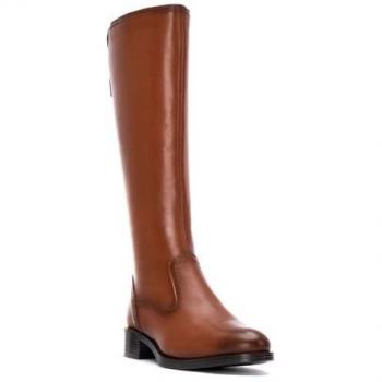 Botas de mujer Carmela 162642 de piel color camel