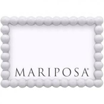 4x6 Mariposa Baubles Picture Frame – White