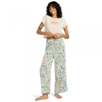 Billabong Beach Spirit - Pantalón de Mujer en Turquesa, Amarillo y Naranja