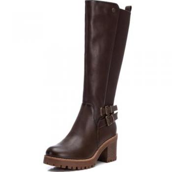 REFRESH 172313 Botas altas para mujer marrones en sintético 82884