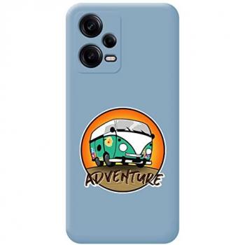 Funda Silicona Líquida Azul para Xiaomi Redmi Note 12 Pro+ Plus 5G diseño Adventure