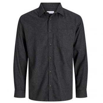 Jack & Jones Herrenlangshirt “JJECLASSIC MELANGE” – Größe 5XL, unifarben, regular fit