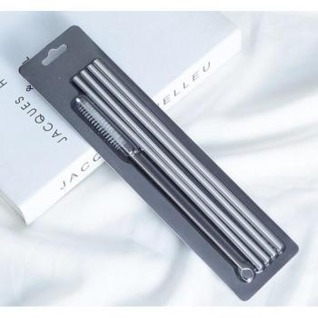 Reusable Stainless Steel Straw for Boba Drinks