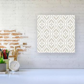 Geometric Christmas Tree Pattern Canvas