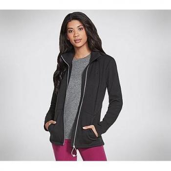 Skechers Women's Go Snuggle Zip-Up Sweat Jacket Black Size S