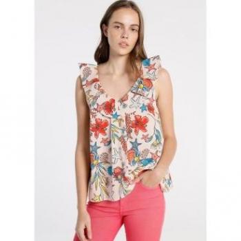 Blusa Lois Jeans Senza Maniche 1237 Stripe