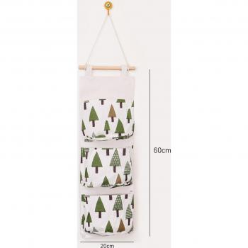 Closet Wall Hook Fabric Storage Organizer