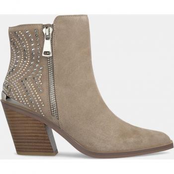 Botines de Tacón Alma en Pena de Piel con Tachas