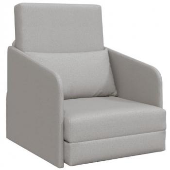 Cama Sofá Convertible de Piso Gris Pálido 65x80x83 cm