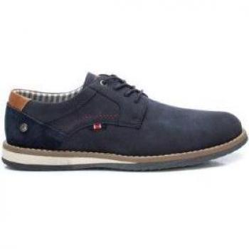 XTI 142525 Zapatos con cordones de hombre en azul marino de piel vegana