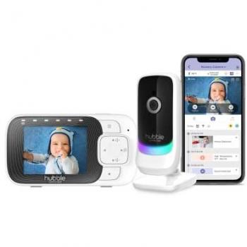 HUBBLE Smart Baby Monitor, Nursery Pal Essentials 2.8 - White