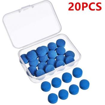Kit d’accessoires de table de billard – 20 embouts de queue (9‑13 mm, M)