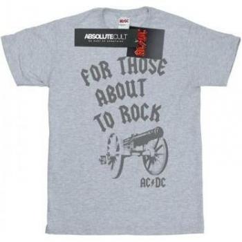 AC/DC Mädchen Baumwollshirt Cannon