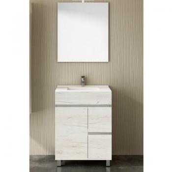 Isquia Mobile Lavabo Specchio Allstone – 2 Cassetti, 2 Ante