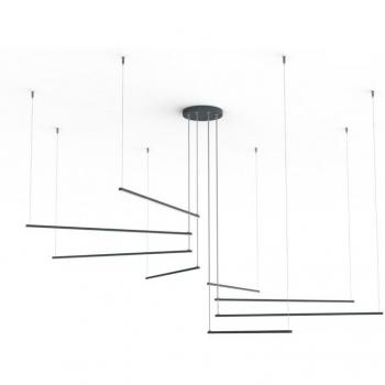 Radius Sospensione Led Lumicom 136W/m 4000K Metallo Giallo D.220