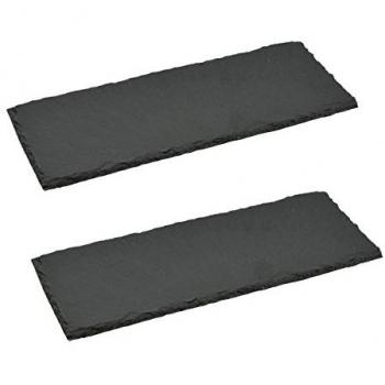 Rectangle Slate Dinner Plates 29 x 12cm Pack of 2