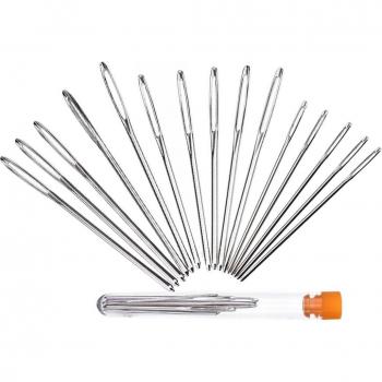 9 PCS Blunt End Sewing Needles for Cross Stitch and Leather Craft