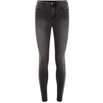 Vero Moda Dames Skinny Jeans VMTanya 207 Normale Taille Donkergrijs Denim