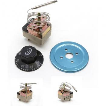 Thermostat de contrôle thermique pour four domestique 50‑300 °C, 250 V AC, 16 A – déclenchement NO/NC
