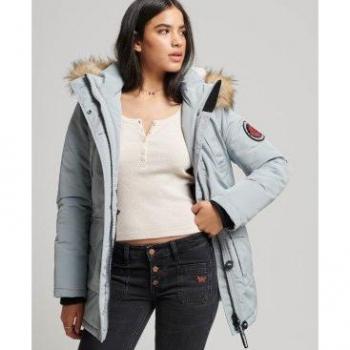 Superdry Parka con Capucha Sintética Gris 2024