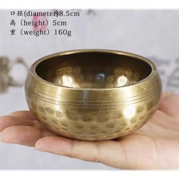 Tibetan Singing Bowl + Hand Stick + Cushion Wall Dish Set