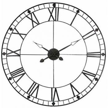 Relógio de Parede Vintage - 90 cm - Cor Cinza