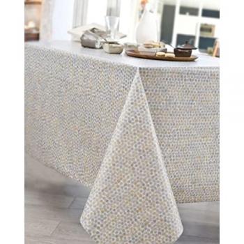 Nydel Nappe coton enduit acrylique PERLE Multicolore 160 x 160 cm
