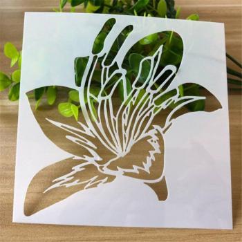 Floral Layering Stencils for Scrapbooking