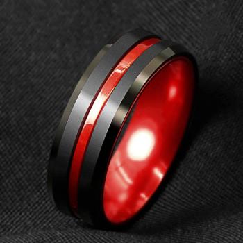 8mm Classic Charm Stainless Steel Ring for Men