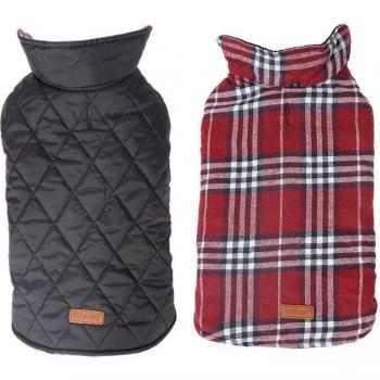 Classic Plaid Dog Coat for Big Dogs