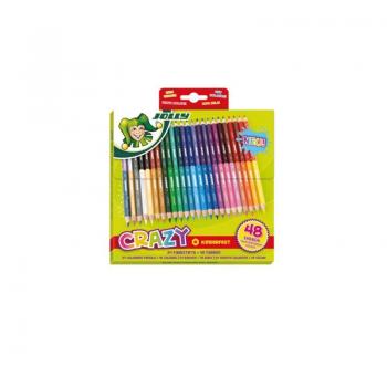 Jolly Supersticks Crazy Buntstifte Farbig sortiert 3000-0518 24 Stück